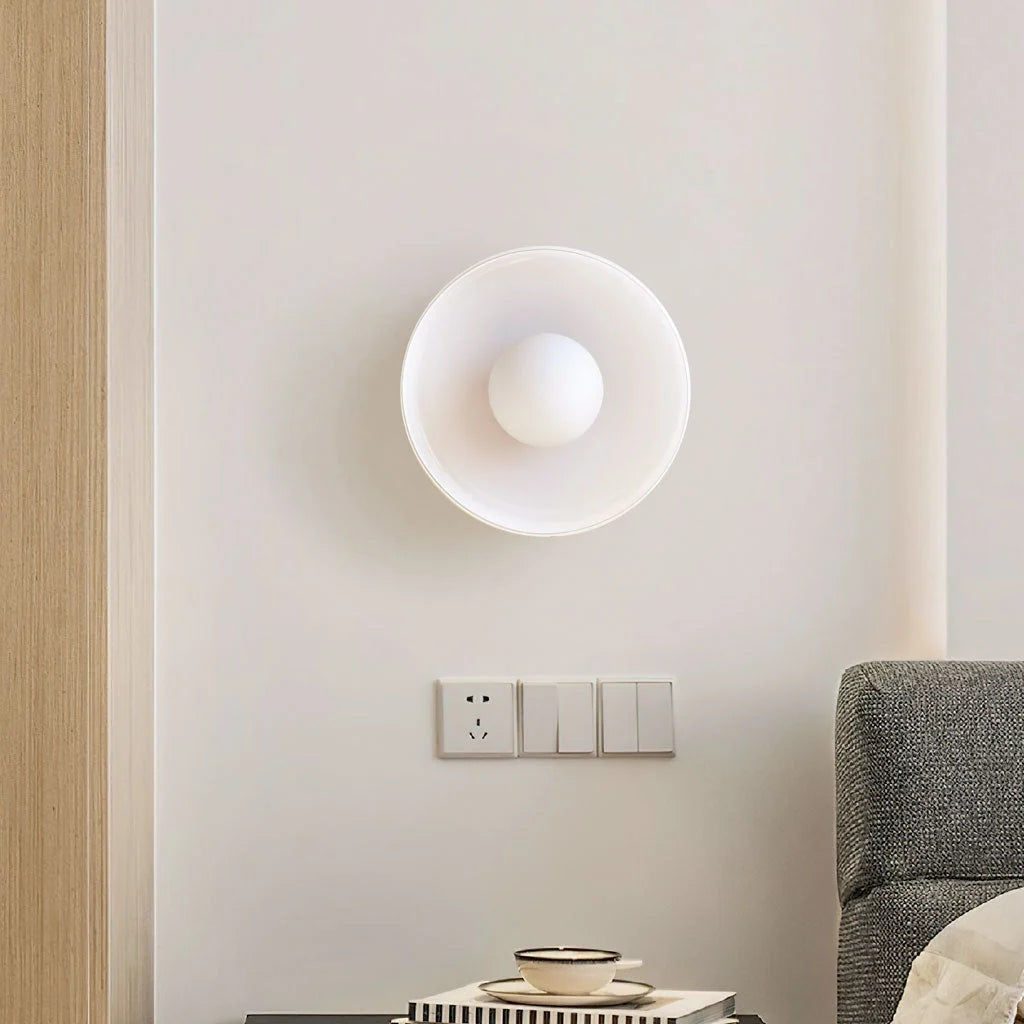 Wall & Ceiling Light Matte Glass Low-Profile