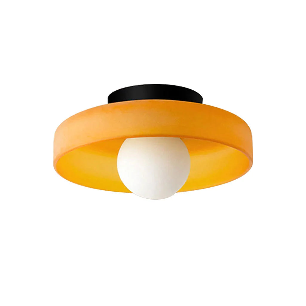 Wall & Ceiling Light Matte Glass Low-Profile