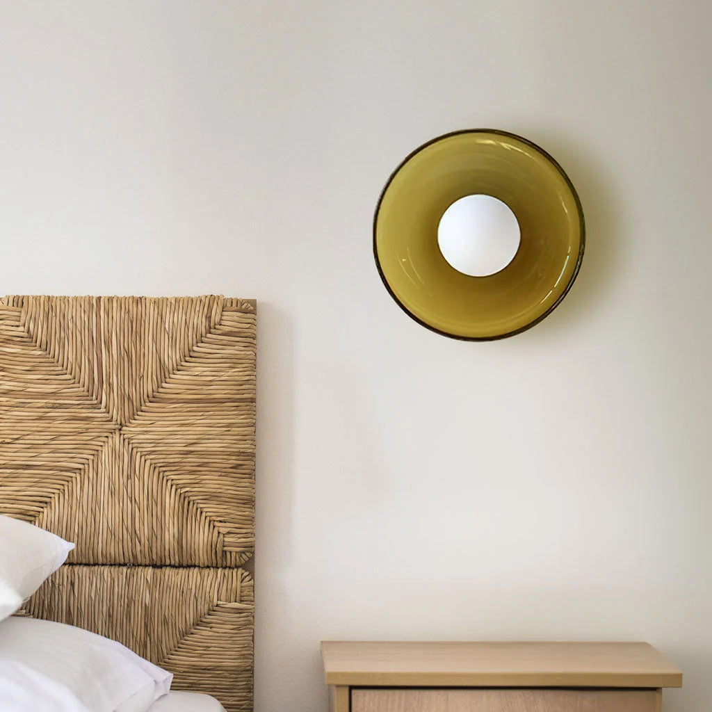 Wall & Ceiling Light Matte Glass Low-Profile