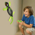Wall-Climbing Lizard Toy Remote Control USB Rechargeable LED Eyes