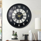 Wall Clock 16 Inch Iron Frame Silent Movement