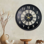 Wall Clock 16 Inch Iron Frame Silent Movement