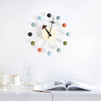 Wall Clock 3D Ball Design Silicone Finish Silent Quartz