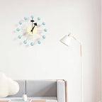 Wall Clock 3D Ball Design Silicone Finish Silent Quartz