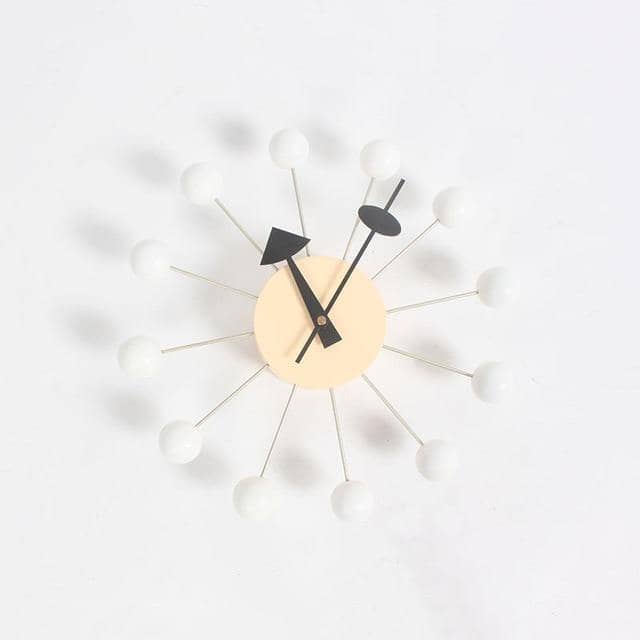 Wall Clock 3D Ball Design Silicone Finish Silent Quartz