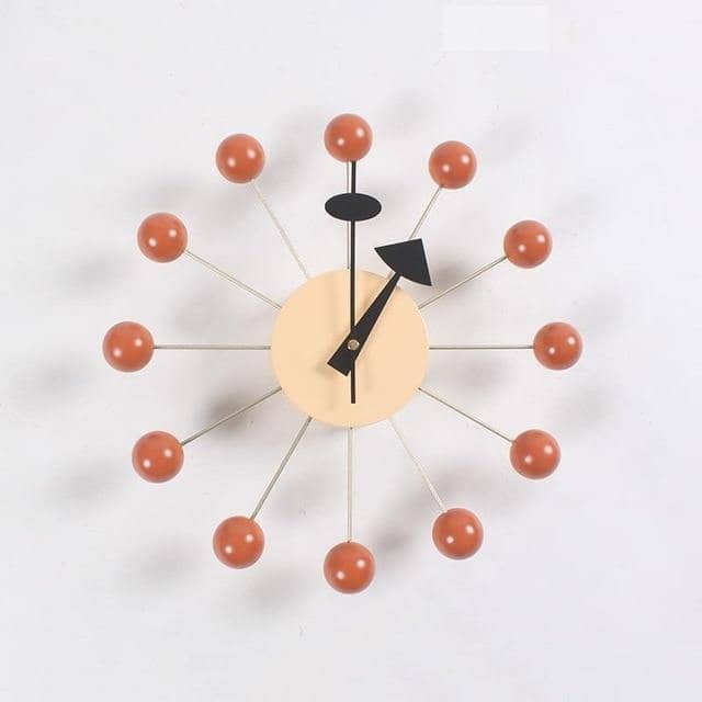 Wall Clock 3D Ball Design Silicone Finish Silent Quartz