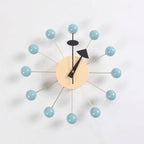 Wall Clock 3D Ball Design Silicone Finish Silent Quartz