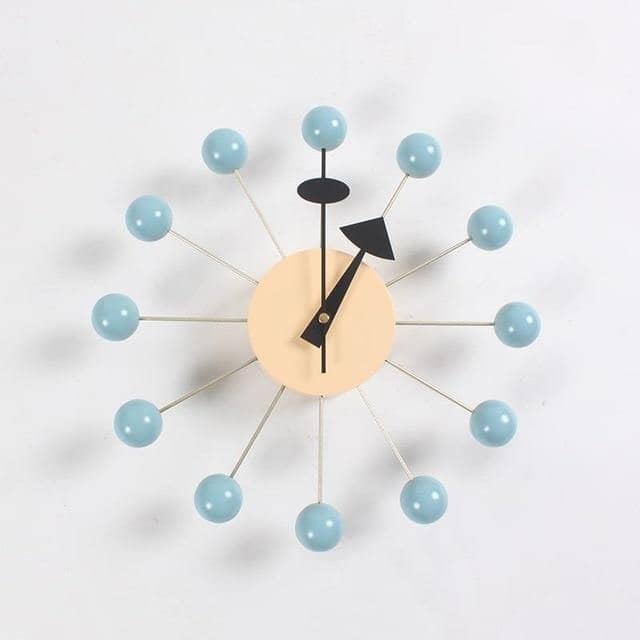 Wall Clock 3D Ball Design Silicone Finish Silent Quartz