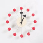 Wall Clock 3D Ball Design Silicone Finish Silent Quartz
