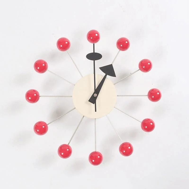Wall Clock 3D Ball Design Silicone Finish Silent Quartz