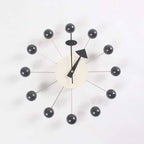 Wall Clock 3D Ball Design Silicone Finish Silent Quartz