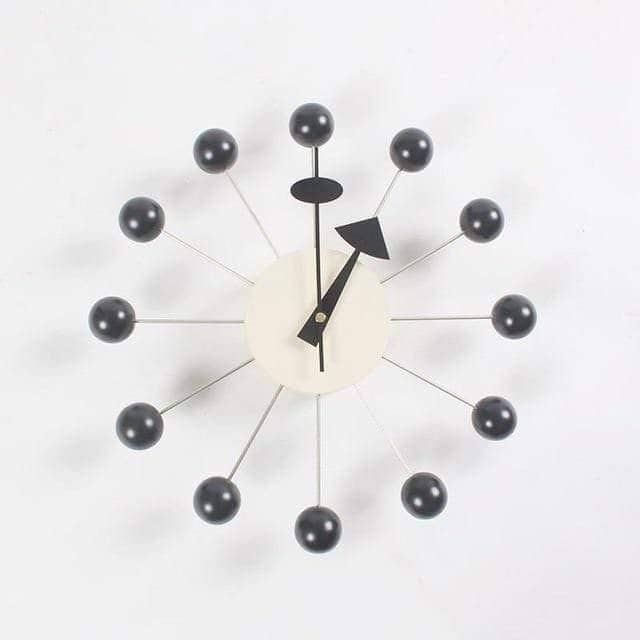 Wall Clock 3D Ball Design Silicone Finish Silent Quartz