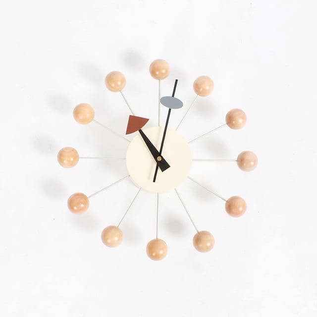Wall Clock 3D Ball Design Silicone Finish Silent Quartz
