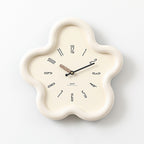 Wall Clock 3D Floral Silent Sweep Pendulum 39 cm