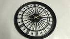Wall Clock 3D Iron Frame Silent Non-Ticking