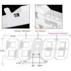 Wall Clock 3D LED Customizable Lighting USB Powered