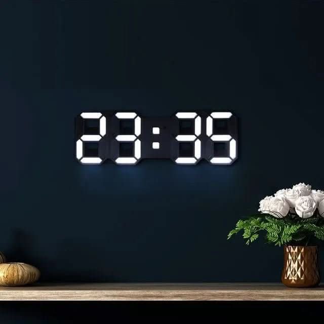 Wall Clock 3D LED Customizable Lighting USB Powered