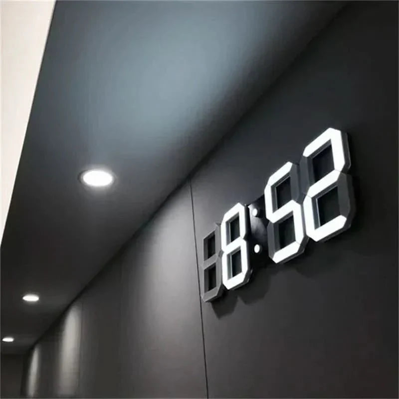 Wall Clock 3D LED Customizable Lighting USB Powered
