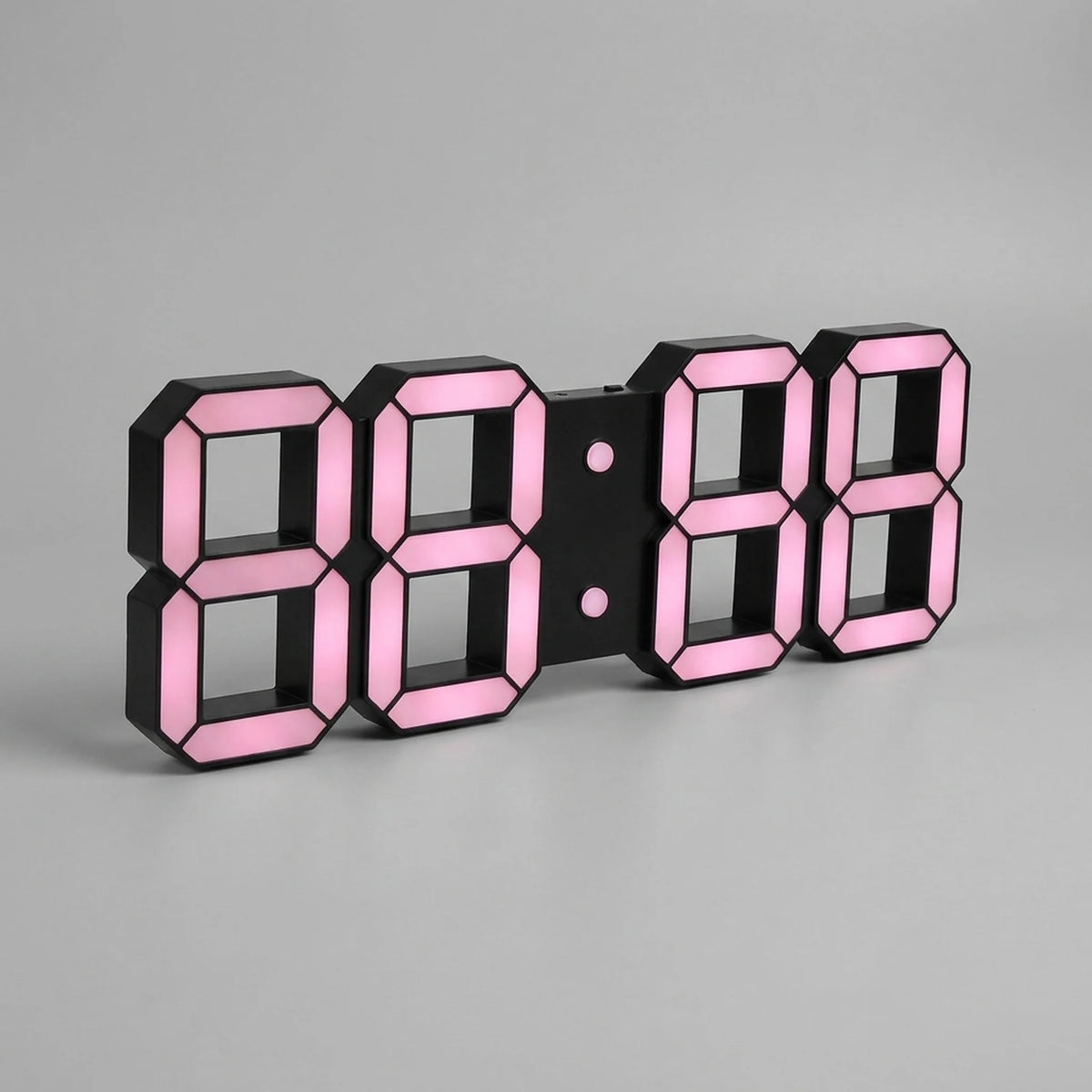 Wall Clock 3D LED Customizable Lighting USB Powered