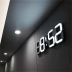 Wall Clock 3D LED Dimmable Night Mode USB Powered