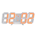 Wall Clock 3D LED Dimmable Night Mode USB Powered