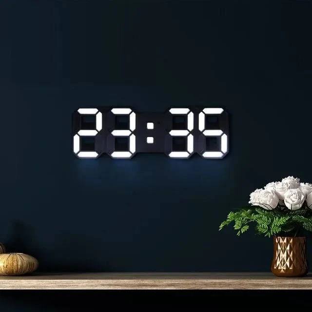 Wall Clock 3D LED Dimmable USB Powered