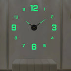 Wall Clock Adjustable Size Silent Quartz 3D Acrylic Self-Adhesive