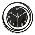 Wall Clock Black Acrylic Geometric Silent Movement