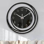 Wall Clock Black Acrylic Silent Movement
