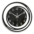 Wall Clock Black Acrylic Silent Movement