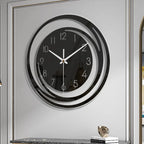 Wall Clock Black Acrylic Silent Movement