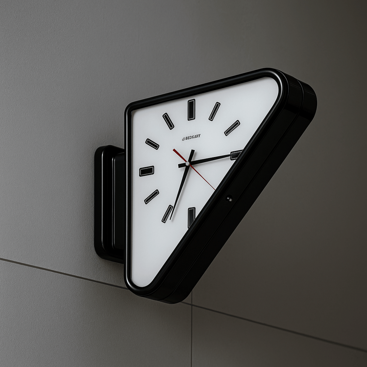 Wall Clock Dual-Sided Silent Metal Frame