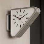 Wall Clock Dual-Sided Silent Metal Frame