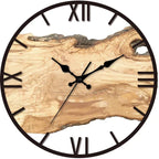 Wall Clock Epoxy Frame Wood Core Silent Movement