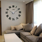 Wall Clock Geometric Mirror Finish & 3D Acrylic