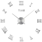Wall Clock Geometric Mirror Finish & 3D Acrylic
