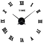 Wall Clock Geometric Mirror Finish & 3D Acrylic