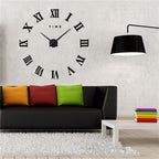 Wall Clock Geometric Mirror Finish & 3D Acrylic