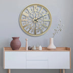 Wall Clock Industrial Metal Silent Quartz 30cm