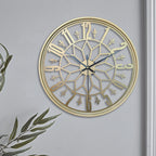 Wall Clock Industrial Metal Silent Quartz 30cm
