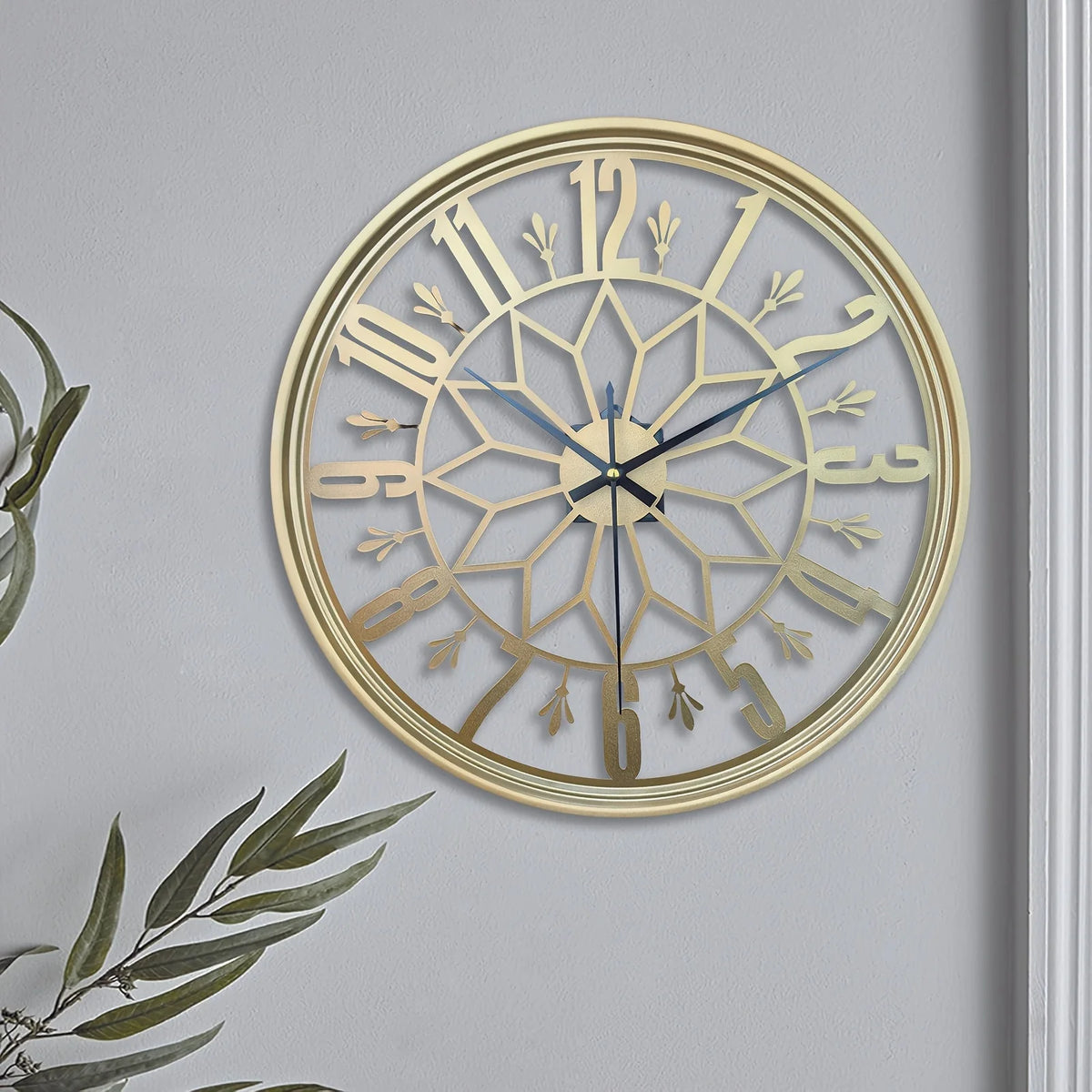Wall Clock Industrial Metal Silent Quartz 30cm