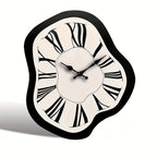 Wall Clock Irregular Wooden Geometric Silent Quartz Movement
