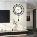 Wall Clock Metal Minimalist Silent Movement