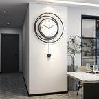 Wall Clock Metal Minimalist Silent Movement