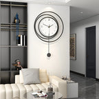 Wall Clock Metal Minimalist Silent Movement
