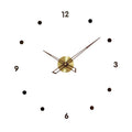 Wall Clock Minimalist 3D Design Silent Quartz Customizable Layout