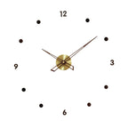 Wall Clock Minimalist 3D Design Silent Quartz Customizable Layout