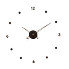 Wall Clock Minimalist 3D Design Silent Quartz Customizable Layout