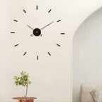 Wall Clock Minimalist 3D Design Silent Quartz Customizable Layout