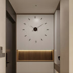 Wall Clock Minimalist 3D Design Silent Quartz Customizable Layout